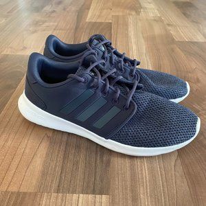 Adidas Cloudfoam Qt Racer Lace Up Womens Sneakers Shoes Casual Navy Blue Size 10